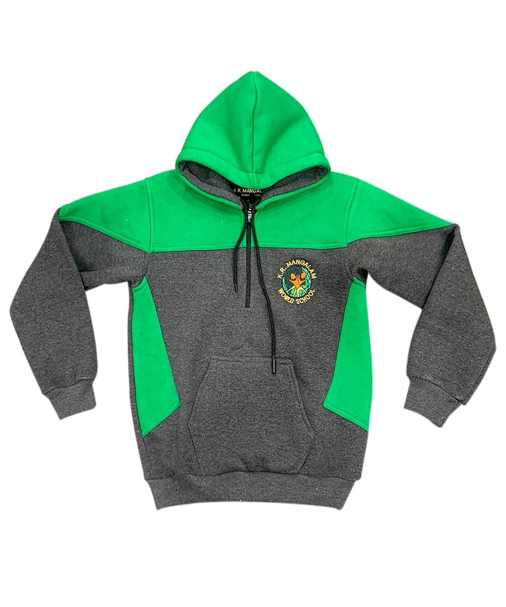 KR Manglam World School  Winter Uniform Track Top Green