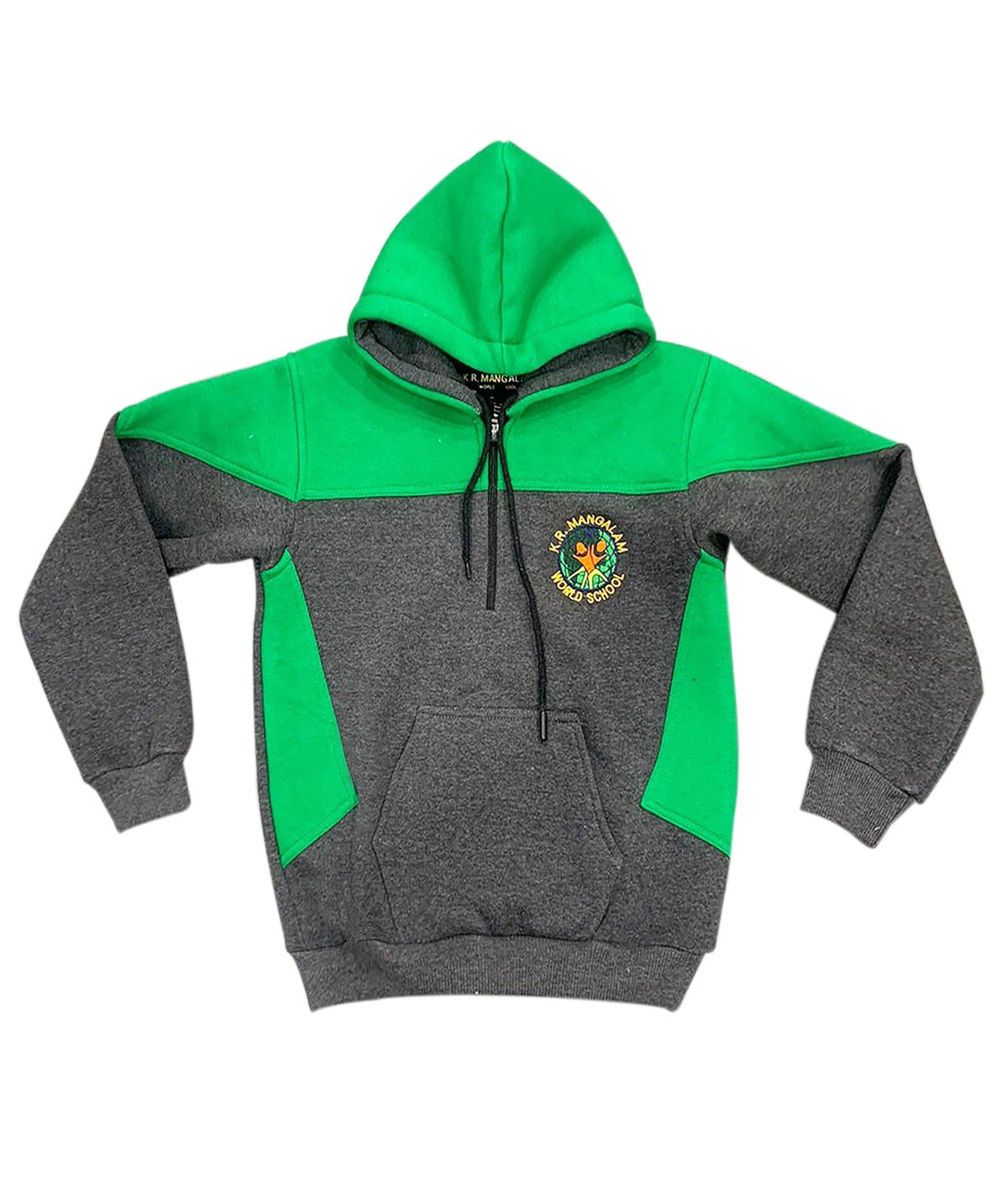 KR Manglam World School  Winter Uniform Track Top Green