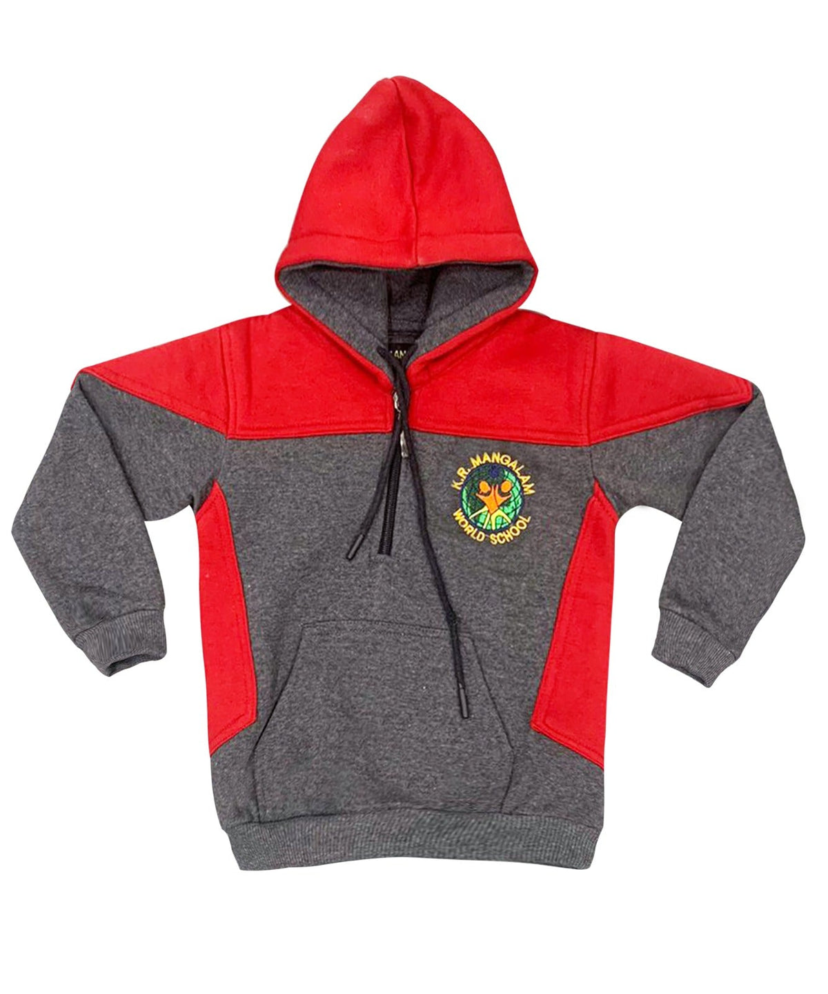 KR Manglam World School  Winter Uniform Track Top Red