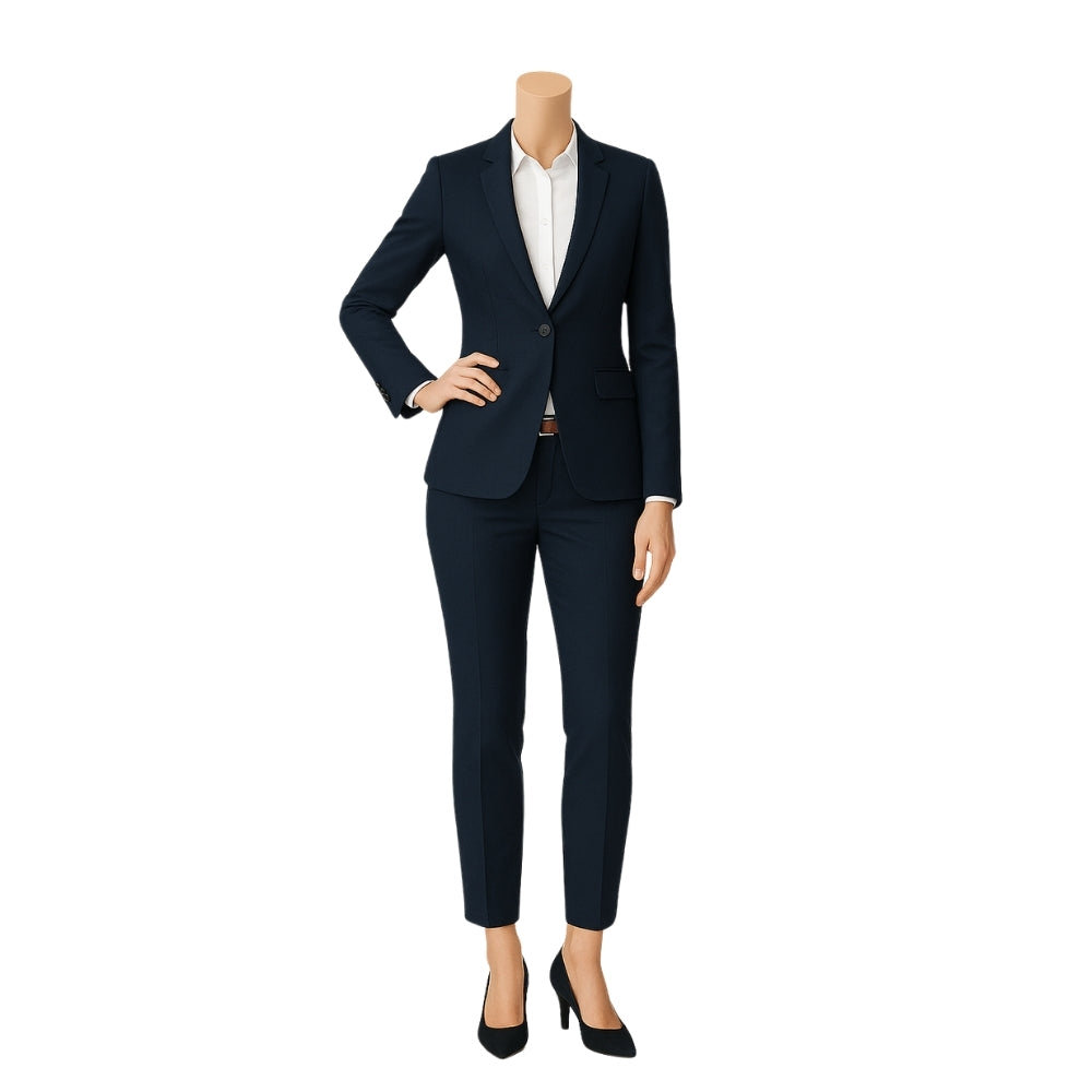 Executive Navy Women’s Suit Set – Luxe Formal Edition