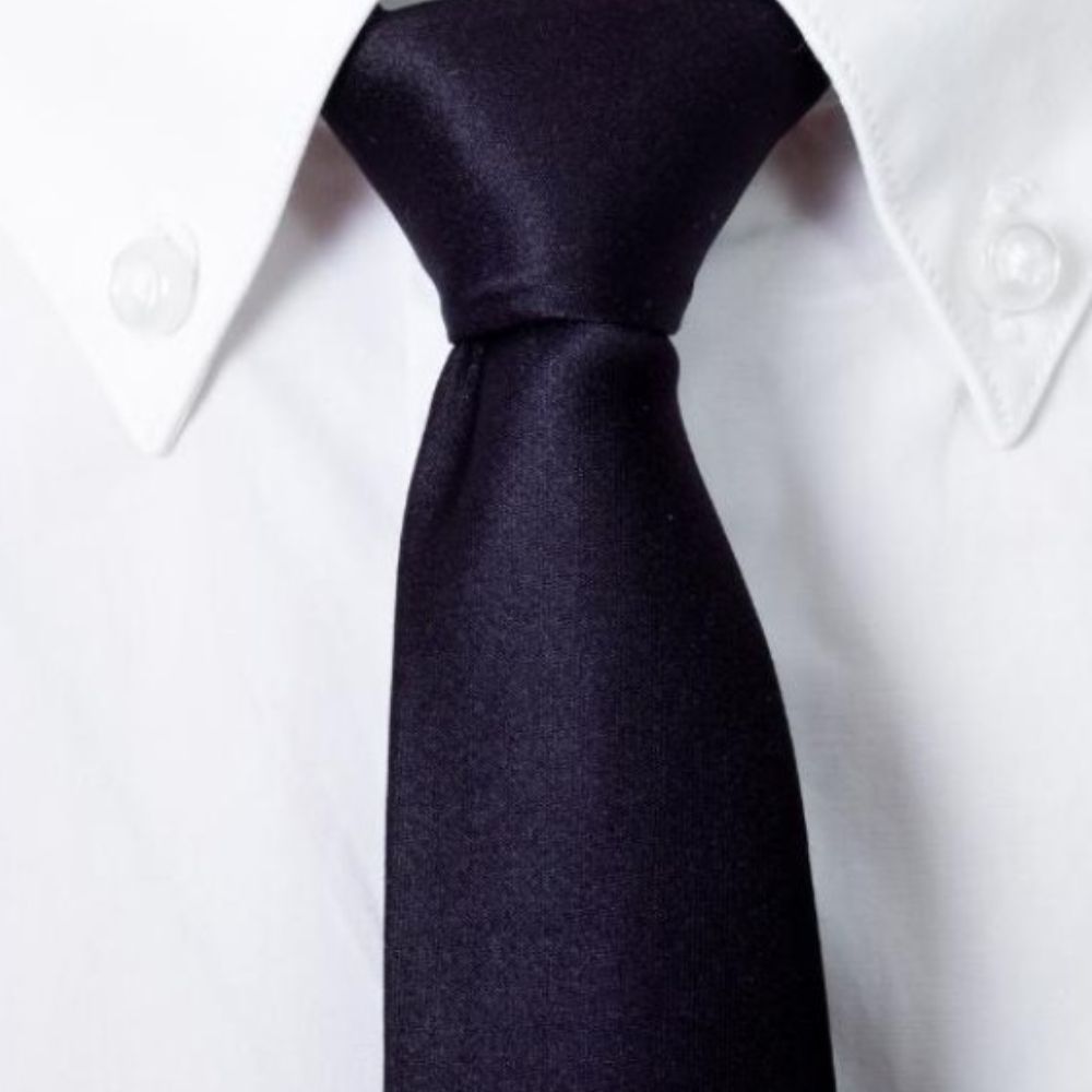 Customized Logo Necktie Black