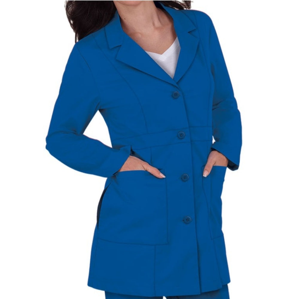 Executive Women’s Lab Coat Blue – Profesional Fit