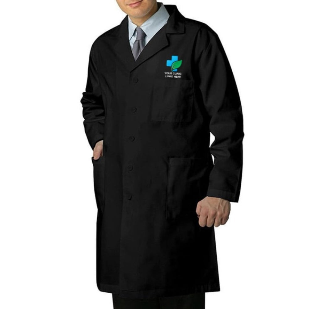 Versatile Unisex Lab Coat Black