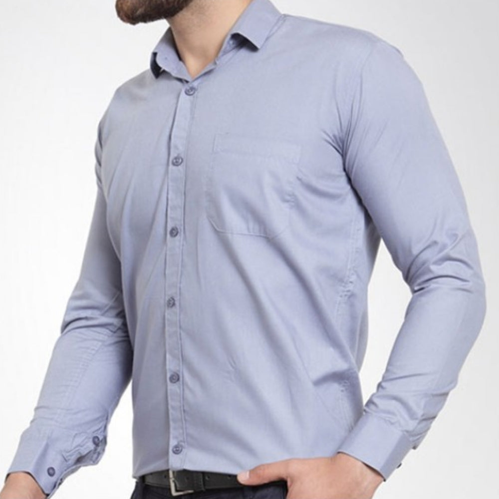 Men’s Long Sleeve Formal Shirt Gray