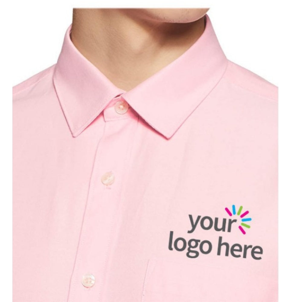 Men’s Economy Long Sleeve Office Shirt Pink