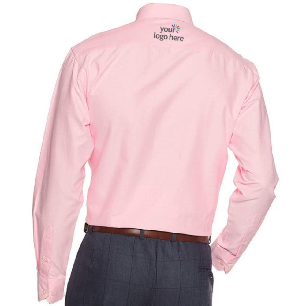Men’s Economy Long Sleeve Office Shirt Pink