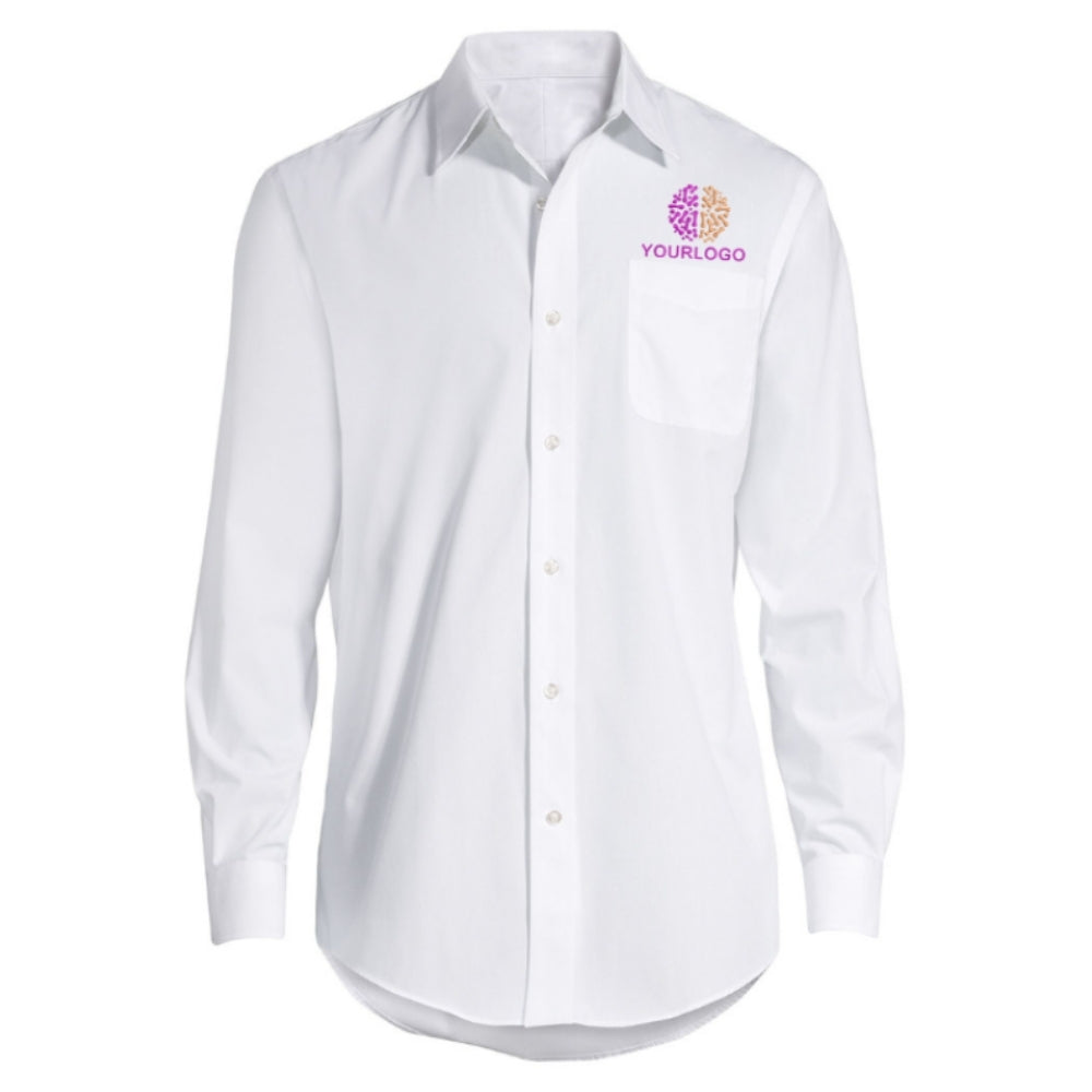 CurveFit White Work Shirt