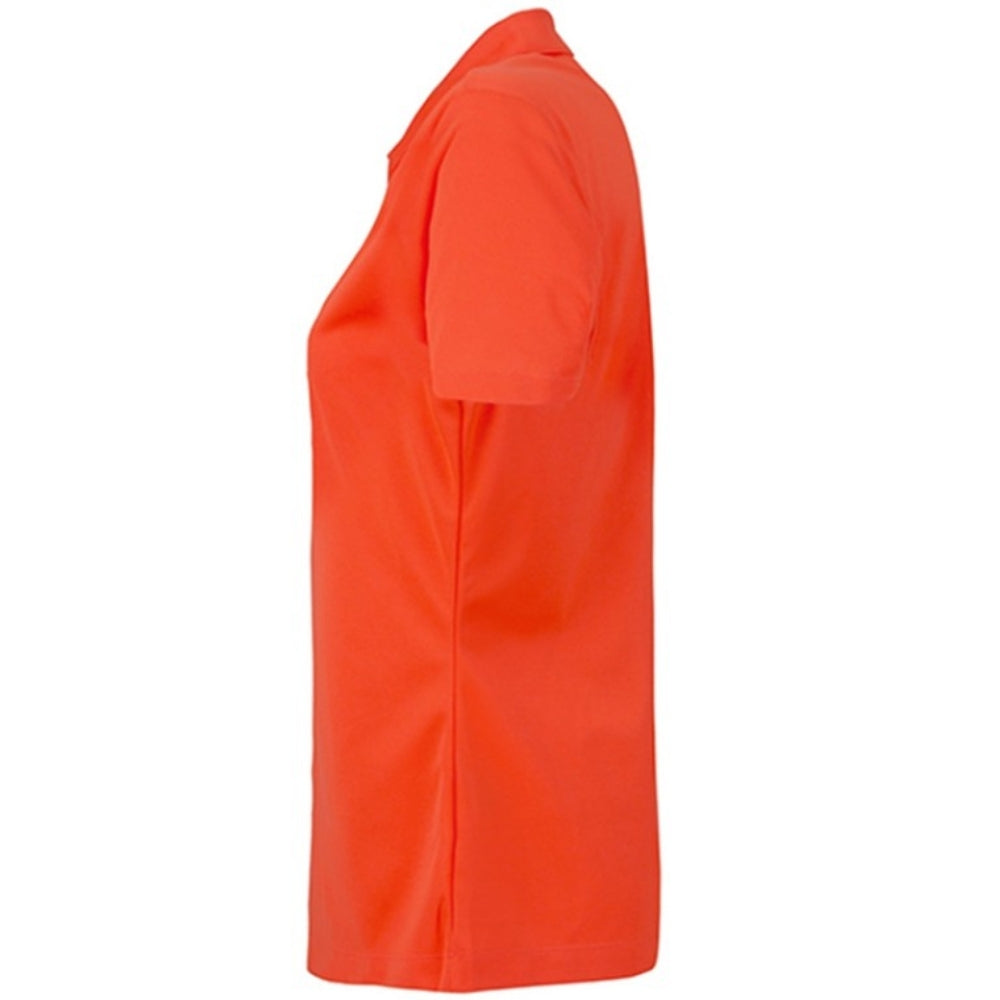 SmartWear Orange Polo T-Shirt for Women