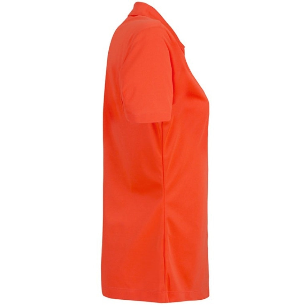 SmartWear Orange Polo T-Shirt for Women