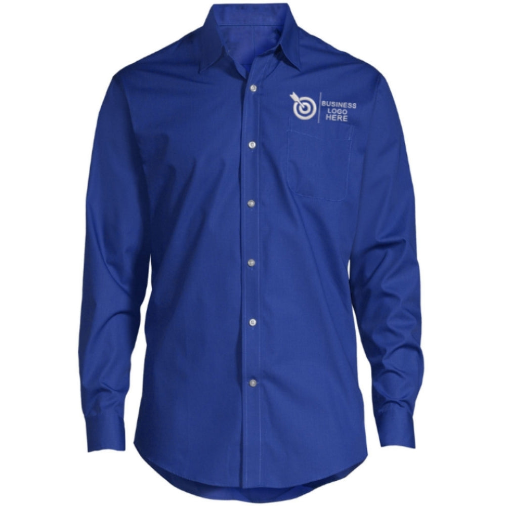 CurveFit Royal Blue Work Shirt