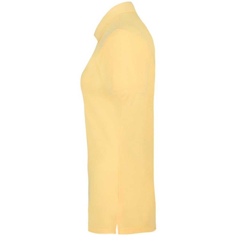 Women Premium Polo T-Shirt Yellow