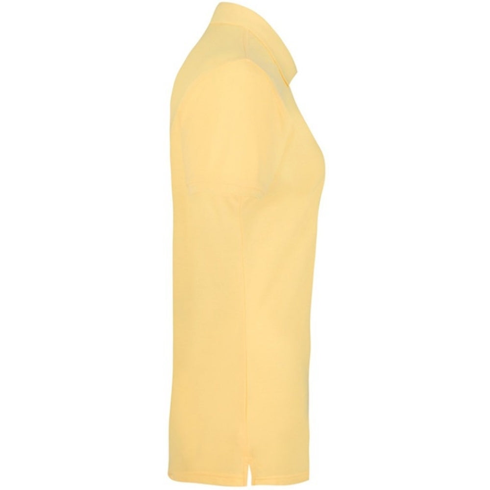 Women Premium Polo T-Shirt Yellow